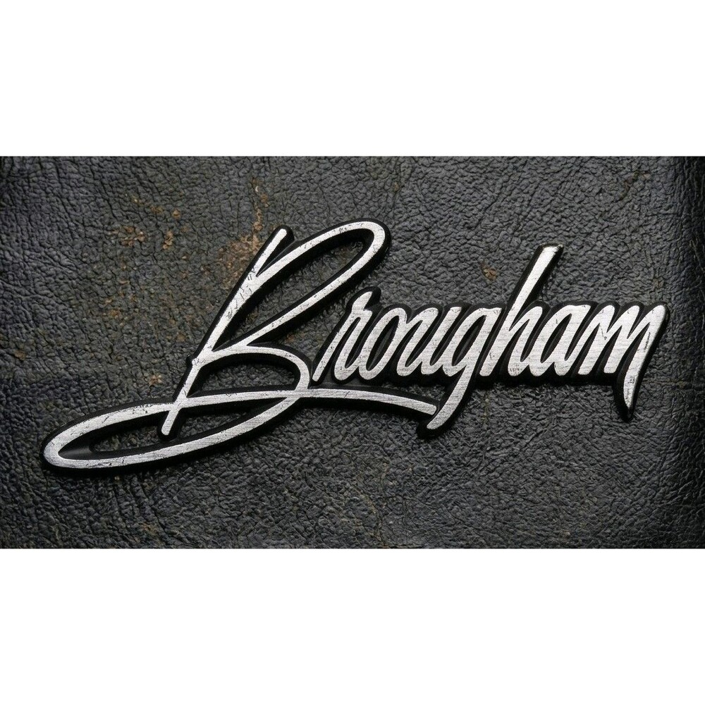 Vintage Cadillac Brougham Script Emblem Chrome Badge Nameplate 11430 OEM 4"